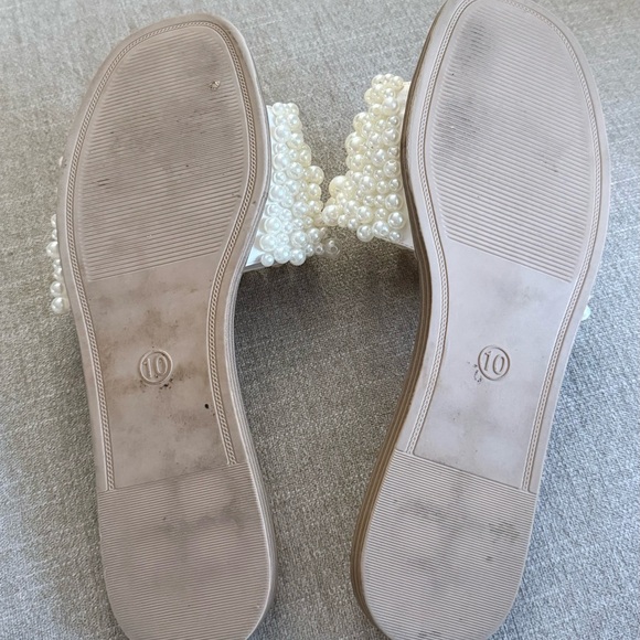 a new day Pearl Embellished Cream Sandals - Picture 3 of 3